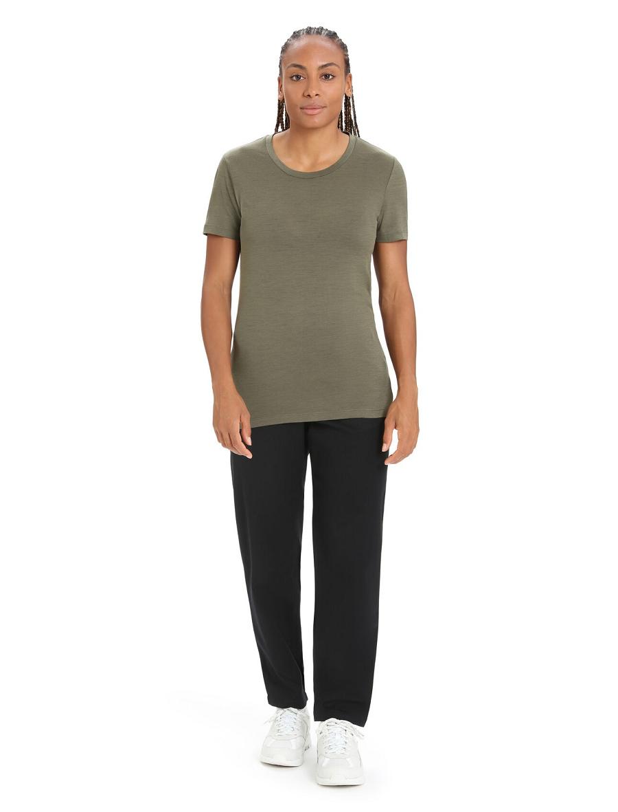 Loden Icebreaker Merino Tech Lite II Short Sleeve Women's T Shirts | AU 1578BEXC